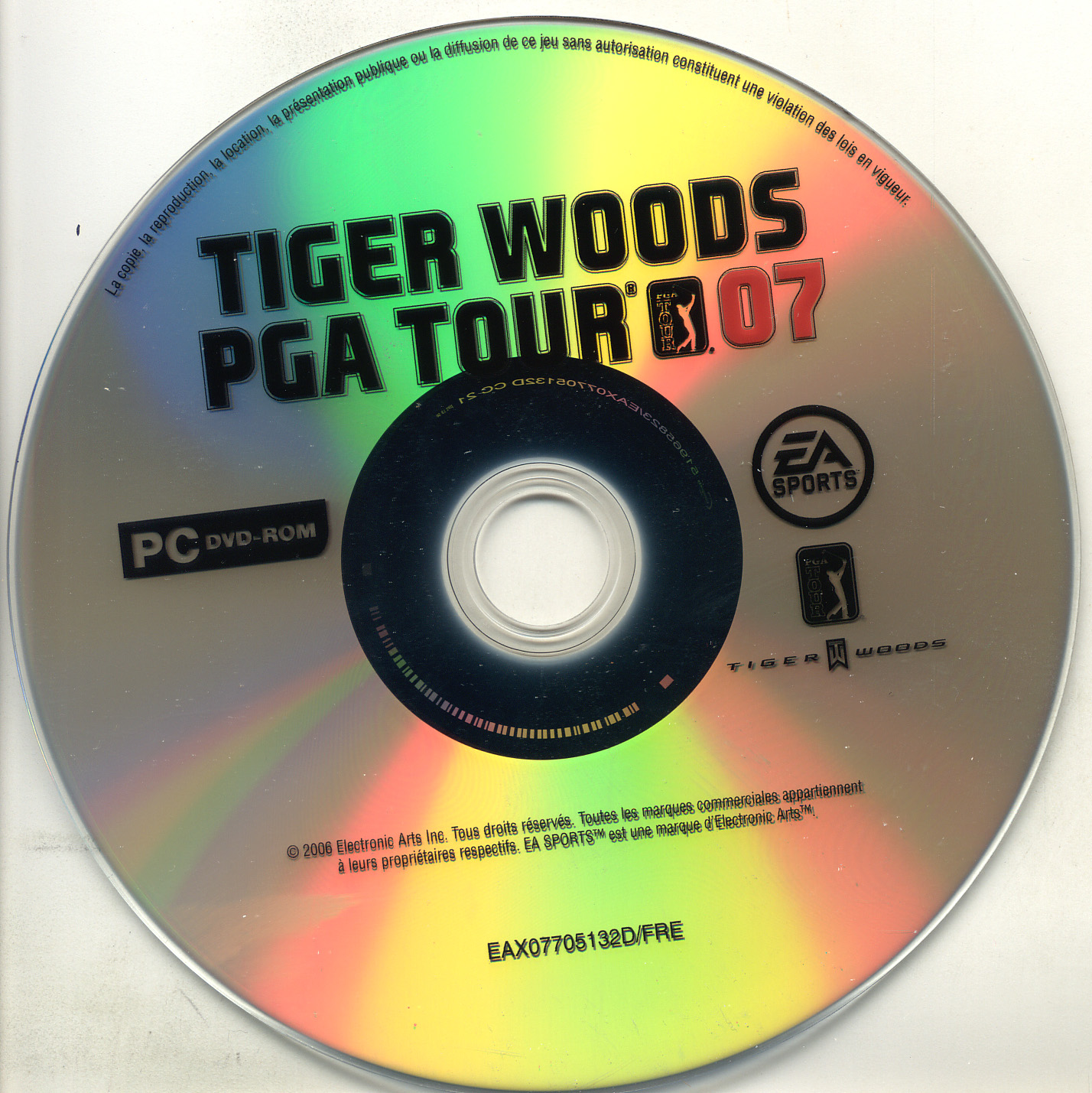 Tiger Woods 07 Disc Image